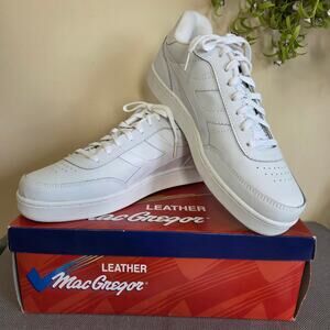 Vintage Men's MacGregor 12 Leather Sneaker #17261 White LowTop